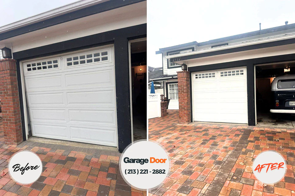 Before and after: garage door repair Ancient Oaks, PA